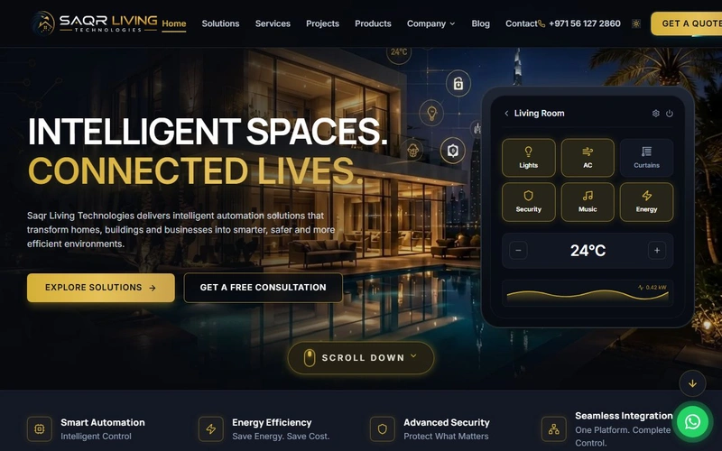 Saqr Living Technologies - Smart Home & Automation