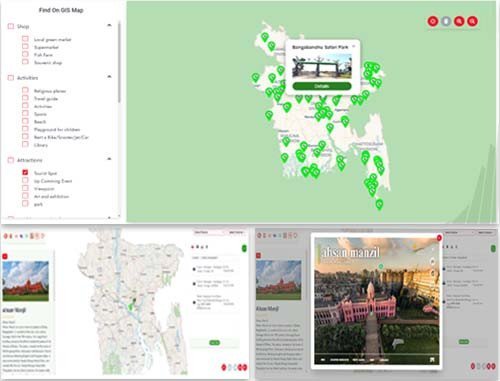 GIS-based tourism Map and 360 Virtual Tour